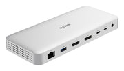 D-Link DUF-901/E dockningsstationer för bärbara datorer Kabel USB4 Grå