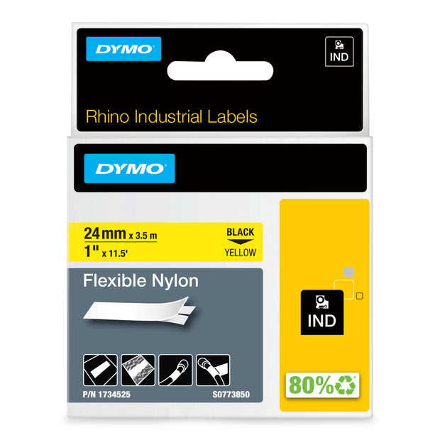 DYMO 24mm Flexible Nylon Tape etikett-tejp D1