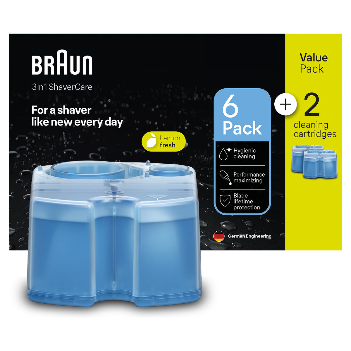 Braun 241595 rakningstillbehör Rengöringskassett