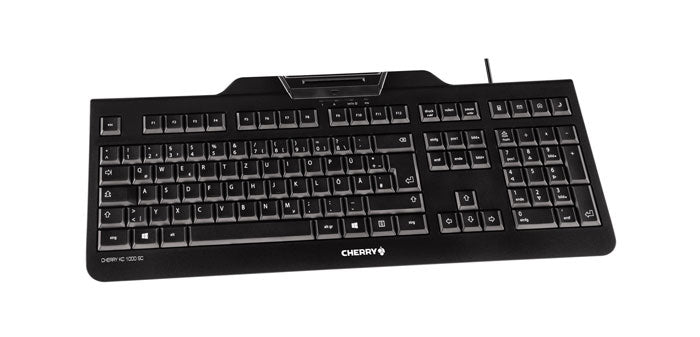 CHERRY KC 1000 SC tangentbord Kontor USB Nordic Svart