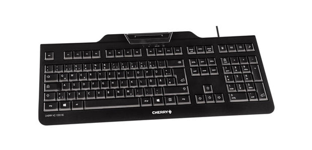 CHERRY KC 1000 SC tangentbord Kontor USB Nordic Svart