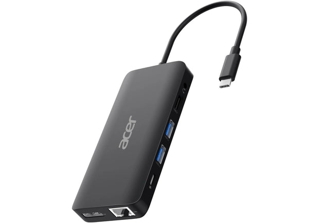 Acer USB Type-C Dongle 12-in-1 Black Kabel USB 3.2 Gen 1 (3.1 Gen 1) Type-C Svart
