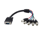 StarTech.com VGABNCMF1 videokabeladapter 0,3 m VGA (D-Sub) 5 x BNC Svart