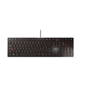 CHERRY KC 6000 Slim tangentbord Universal USB AZERTY Belgiskt Svart
