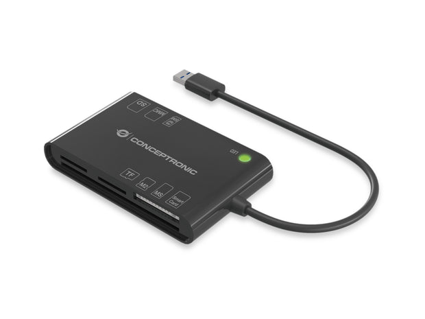 Conceptronic BIAN01B läsare smarta kort inomhus USB 3.2 Gen 1 (3.1 Gen 1) Svart