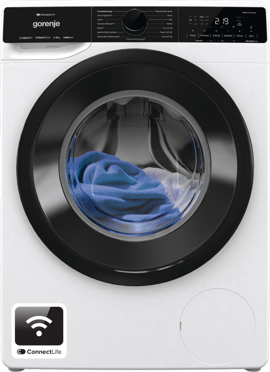 Gorenje G600 WPNA94A1TS tvättmaskin Frontmatad 9 kg 1300 RPM Vit