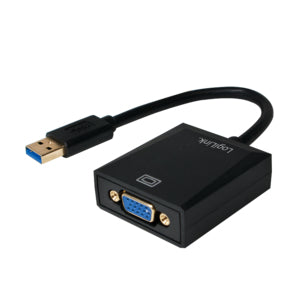 LogiLink UA0231 USB-grafikadapter 1920 x 1080 pixlar Svart