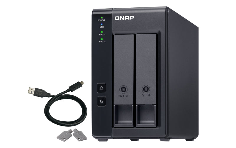 QNAP TR-002 Hölje för lagringsenheter HDD- / SSD kabinett Svart 2.5/3.5"