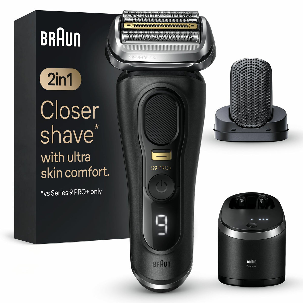 Braun Series 9 Pro+ 9590cc Wet & Dry Folierakapparat Trimmer Svart