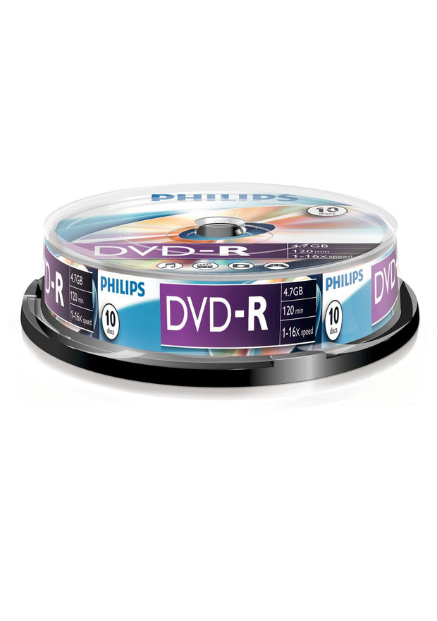 Philips DVD-R DM4S6B10F/00 tomma Dvd:Er