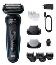 Braun Series 5 52-B1650S rakapparater för män Folierakapparat Trimmer Blå