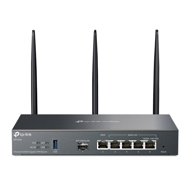 TP-Link Omada ER706W trådlös router Gigabit Ethernet Dual-band (2,4 GHz / 5 GHz) Svart
