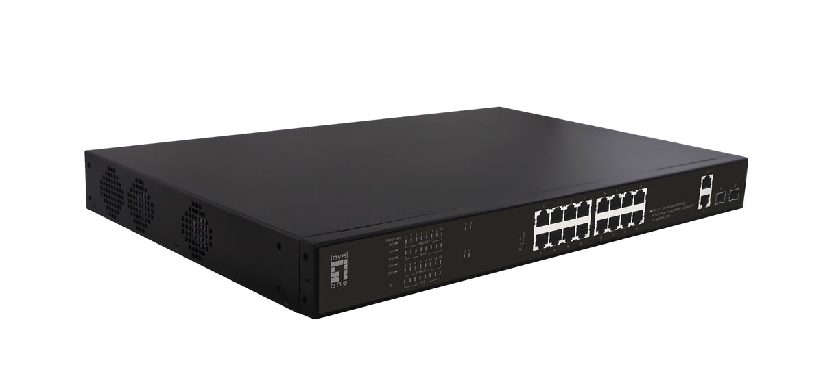LevelOne GEP-2021 nätverksswitchar Ohanterad Gigabit Ethernet (10/100/1000) Strömförsörjning via Ethernet