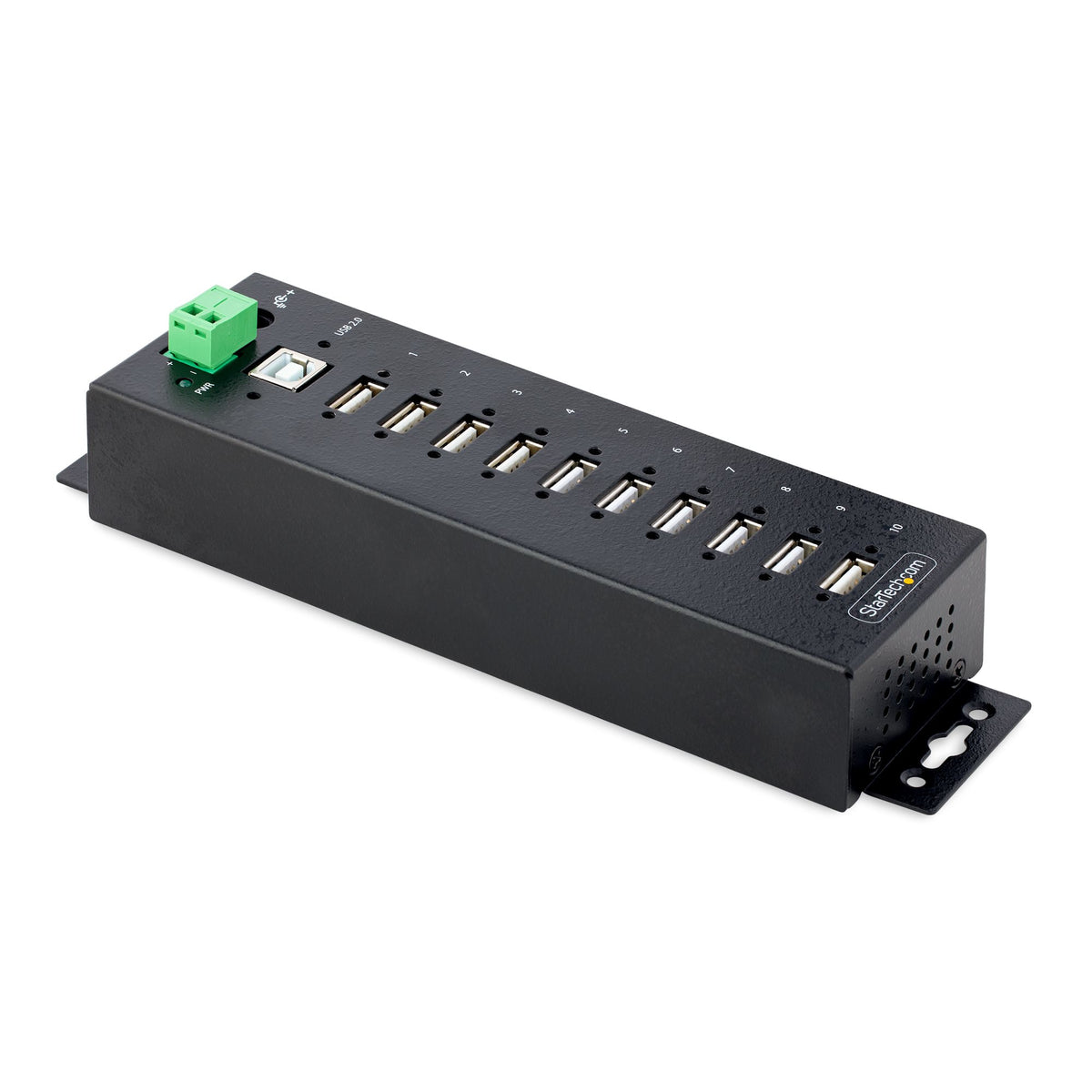 StarTech.com Industriell USB 2.0-hubb med 10 portar