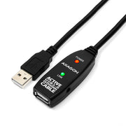 Axagon ADR-205 USB-kablar USB 2.0 5 m USB A 0,48 Gbit/s Svart