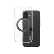 PanzerGlass CARE by Case Transparent w. Black Kickstand & MagSafe iPhone 16