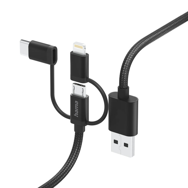 Hama 00201536 USB-kablar USB 2.0 1,5 m USB A USB C 0,48 Gbit/s Svart