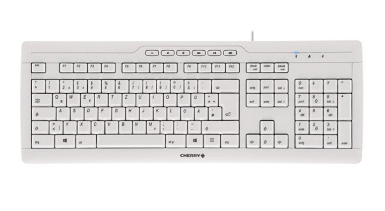 CHERRY STREAM 3.0 tangentbord Kontor USB schweizisk Grå