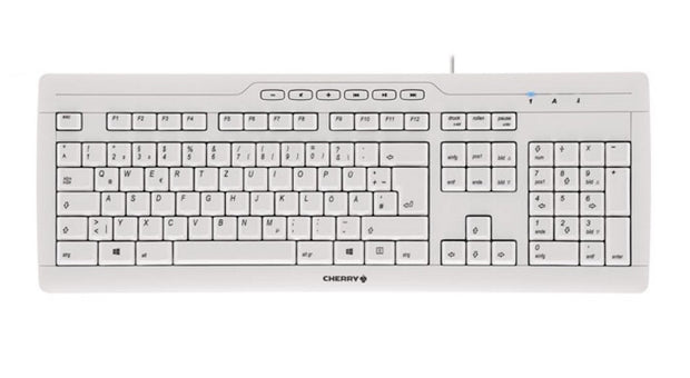 CHERRY STREAM 3.0 tangentbord Kontor USB schweizisk Grå
