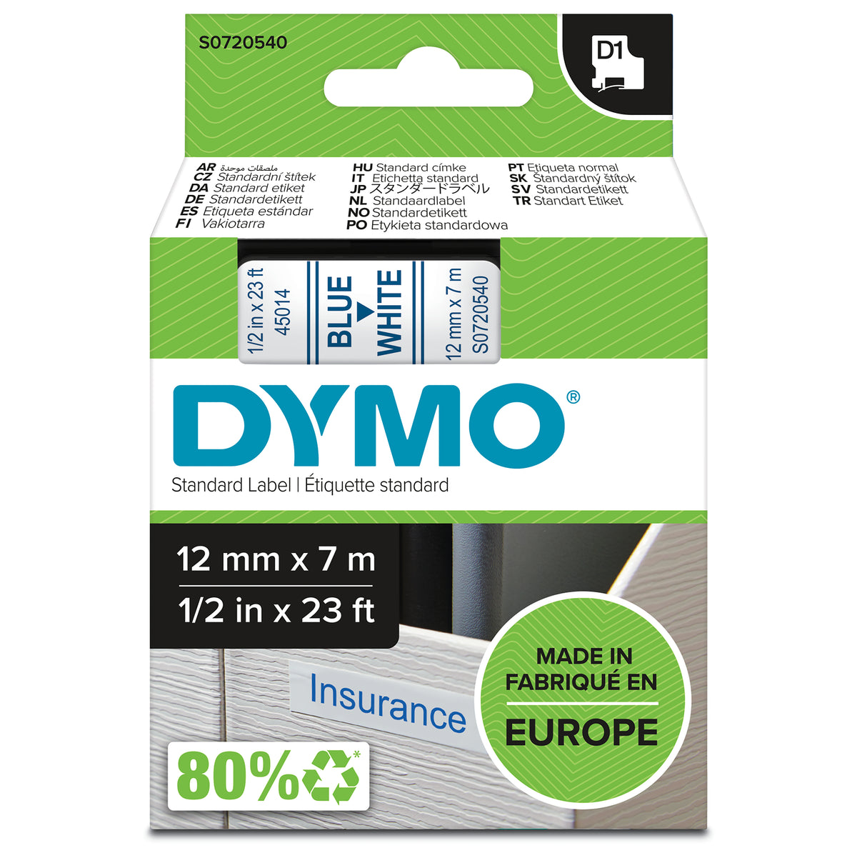 DYMO D1-originaletiketter