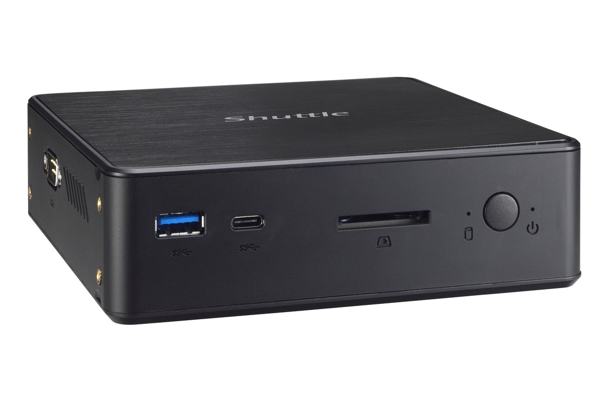 Shuttle NC10U7 datorhölje & moderkort Svart i7-8565U Intel SoC BGA 1528 1,8 GHz