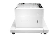 HP LaserJet med magasin för 1x550 ark och högkapacitetsmatare 2000 ark och stativ