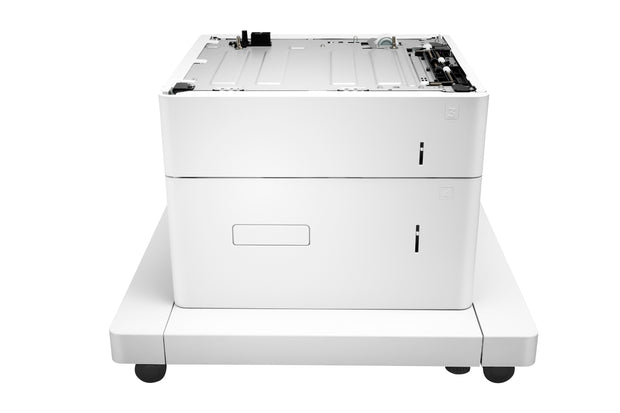 HP LaserJet med magasin för 1x550 ark och högkapacitetsmatare 2000 ark och stativ