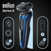 Braun Series 6 61-B1500s Folierakapparat Trimmer Blå
