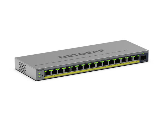 NETGEAR GS116EPP hanterad L2/L3 Gigabit Ethernet (10/100/1000) Strömförsörjning via Ethernet (PoE) stöd Grå