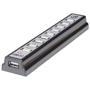 Manhattan 161572 gränssnittshubbar USB 2.0 480 Mbit/s Svart
