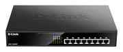 D-Link DGS-1008MP nätverksswitchar Ohanterad Gigabit Ethernet (10/100/1000)