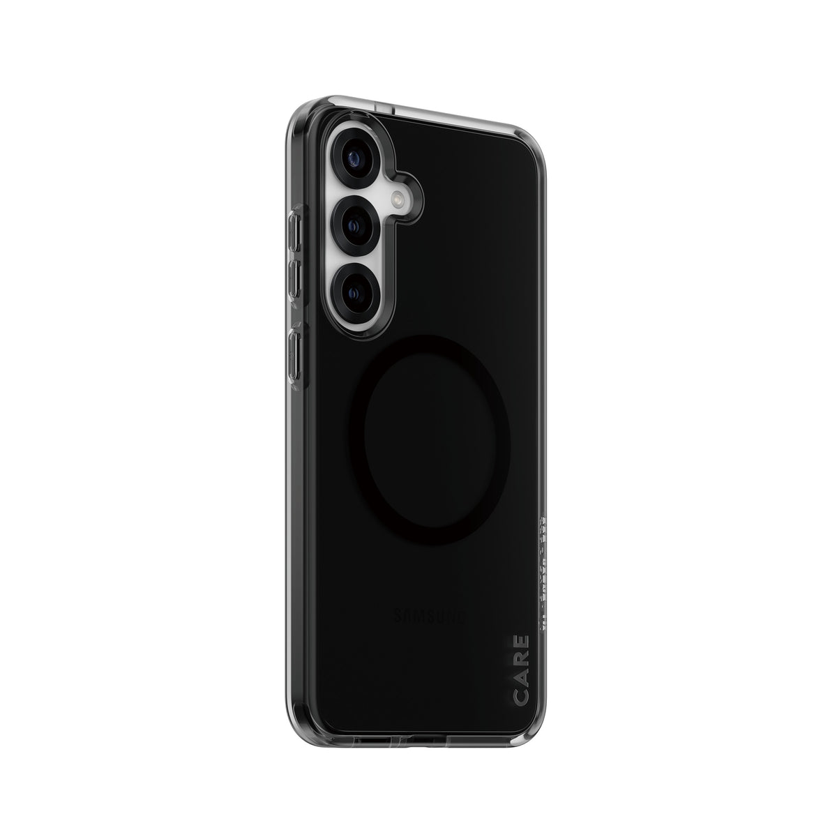 PanzerGlass CARE by Smokey Case w. Black Qi Compatible Samsung Galaxy S25+