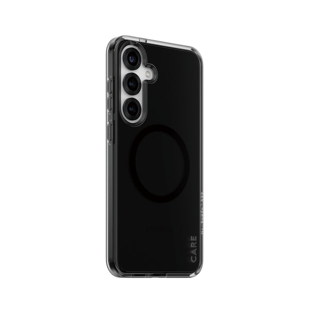 PanzerGlass CARE by Smokey Case w. Black Qi Compatible Samsung Galaxy S25+