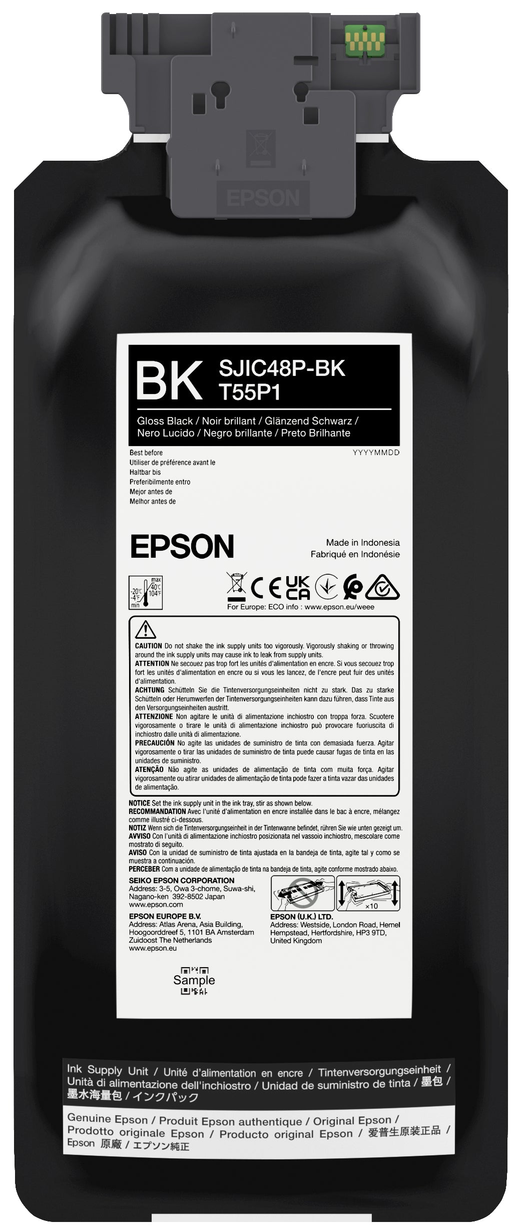 Epson SJIC48P-BK Black ink cartridge for ColorWorks C8000e