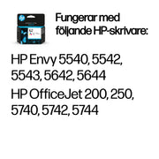 HP 62 trefärgs original bläckpatron