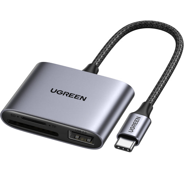 Ugreen 80798 kortläsare USB 3.2 Gen 1 (3.1 Gen 1) Type-C Grå
