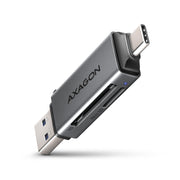 Axagon CRE-DAC USB-C+ USB-A 5 Gbps MINI card reader 2-slot & lun SD/microSD
