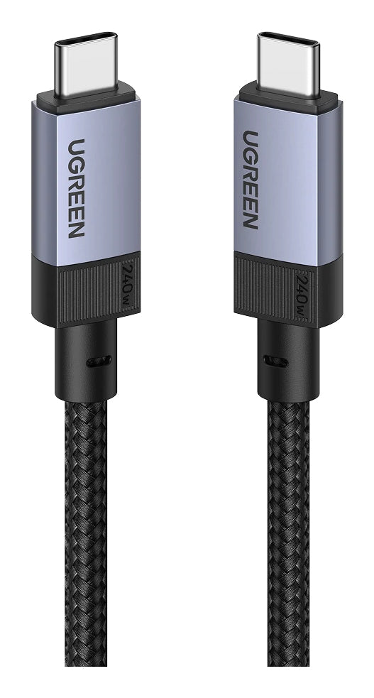 Ugreen 65175 USB-kablar USB4 Gen 3x2 1 m USB C 40 Gbit/s 240 W Svart