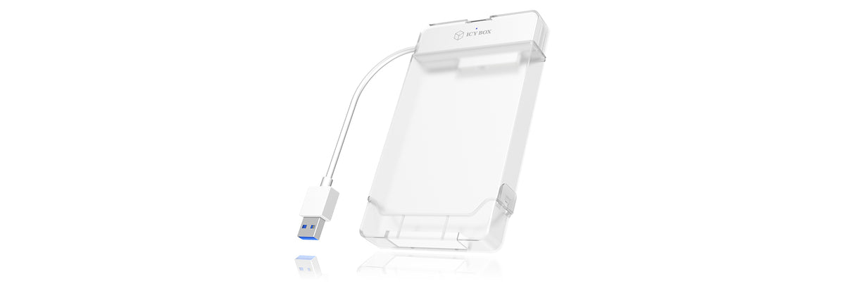 ICY BOX IB-AC703-U3 HDD- / SSD kabinett Vit 2.5"