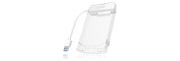 ICY BOX IB-AC703-U3 HDD- / SSD kabinett Vit 2.5"