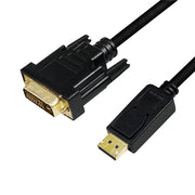 LogiLink CV0131 videokabeladapter 2 m DisplayPort DVI Svart