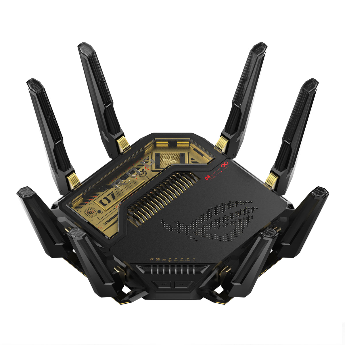 ASUS ROG Rapture GT-BE98 trådlös router 10 Gigabit Ethernet Quad-band (2.4 GHz / 5