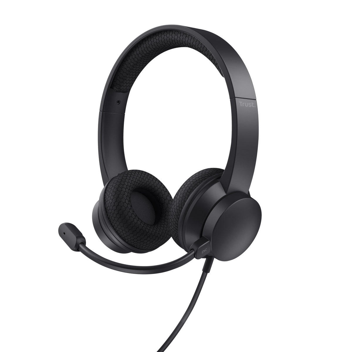 Trust Ayda Headset Kabel Huvudband Samtal/musik USB Type-A Svart