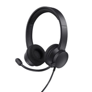 Trust Ayda Headset Kabel Huvudband Samtal/musik USB Type-A Svart