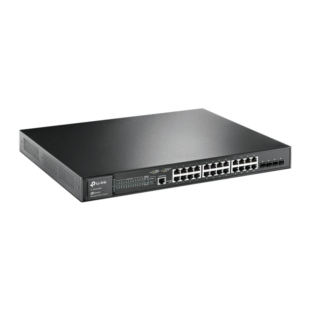 TP-Link JetStream TL-SG3428MP nätverksswitchar hanterad L2+ Gigabit Ethernet (10/100/1000) Strömförsörjning
