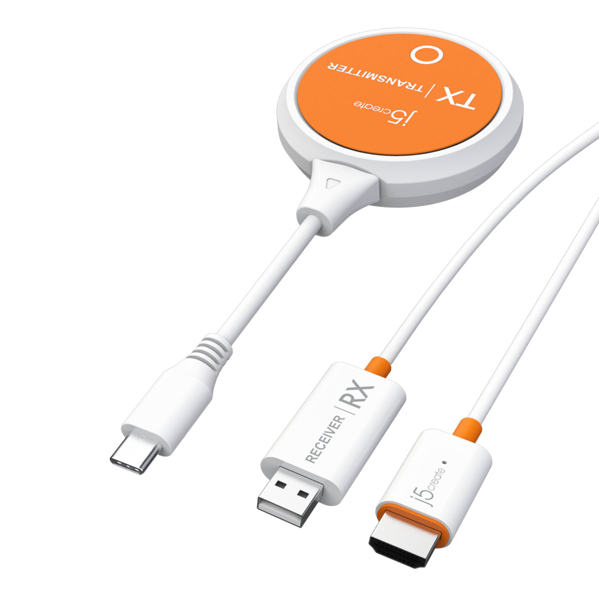 j5create JVAW62-N ScreenCast USB-C HDMI-förlängare för trådlös skärm