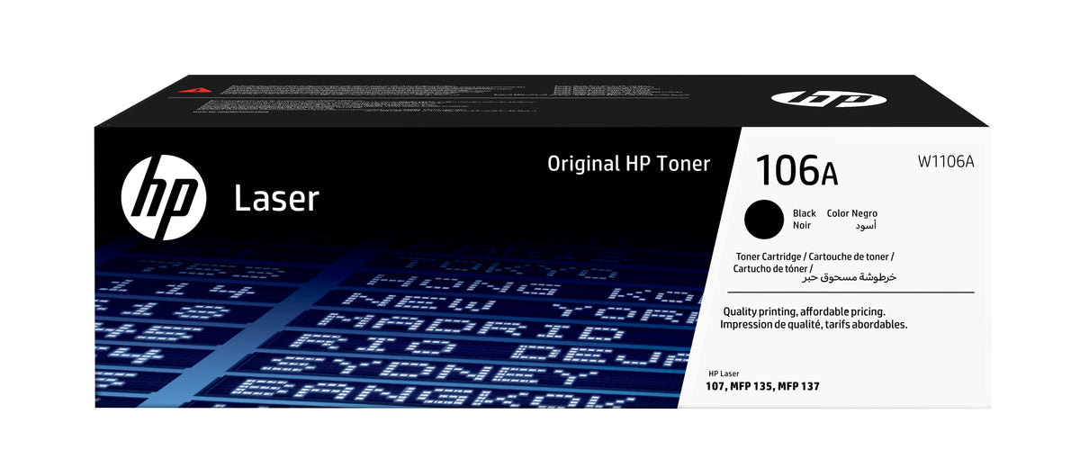 HP 106A svart original LaserJet-tonerkassett