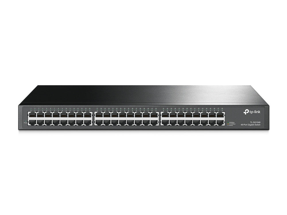 TP-Link TL-SG1048 nätverksswitchar Ohanterad Gigabit Ethernet (10/100/1000) 1U Svart
