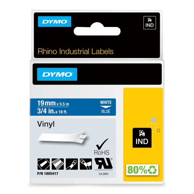 DYMO Industriella Rhino-vinyletiketter etikettejp