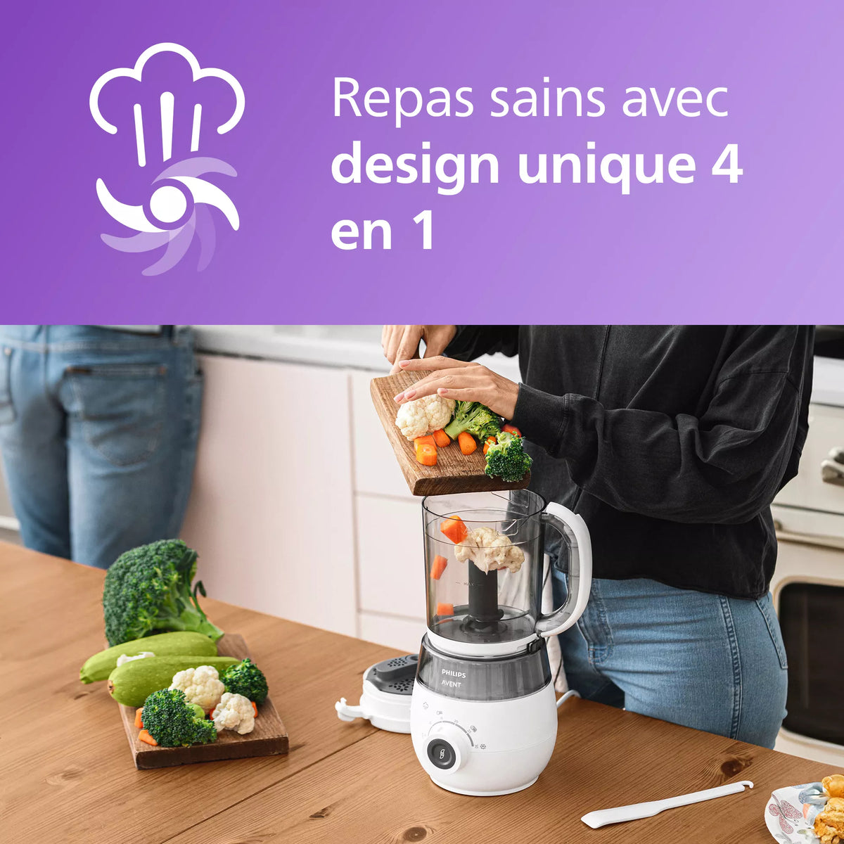 Philips AVENT SCF883/01 4-i-1 Barnmatsmixer
